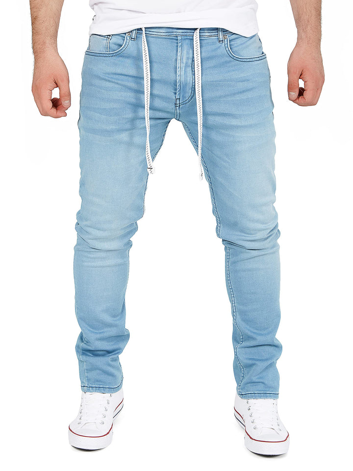 Yazubi Steve - Herren Sweathose in Jeansoptik - Baumwoll Jogging Jeans 29W / 34L Blau (Ashley Blue 1