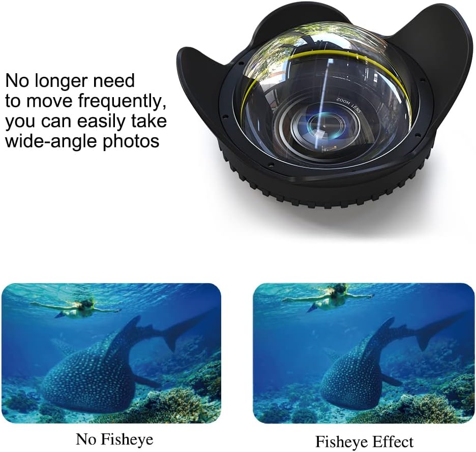 Sea Frogs 67mm Kuppelhafen Dome Port Objektivzubehör für wasserdichtes Unterwassergehäuse