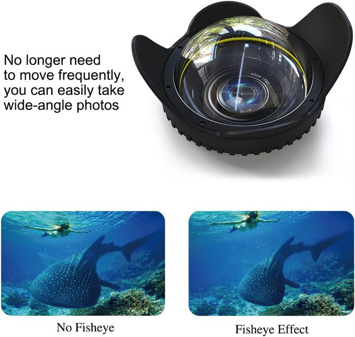 Sea Frogs 67mm Kuppelhafen Dome Port Objektivzubehör für wasserdichtes Unterwassergehäuse