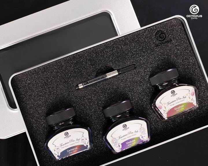 Octopus Fluids Sheen-Tinten Set MYTH mit Konverter, 3 x 30 ml, MYTH