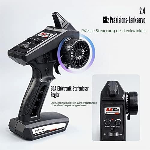 X-Verse 1:16 Ferngesteuertes Auto, 50KM/H Kohlebürste Motor RC Hohe Geschwindigkeit Offroad Drift Re
