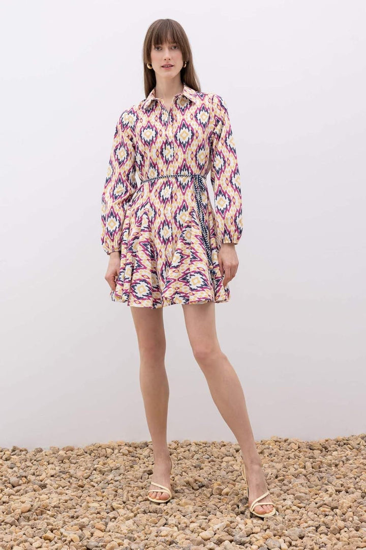 DeFacto Damen Dress 38 Rosa, 38 Rosa