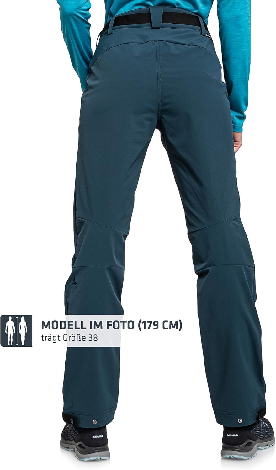 Schöffel Damen Pants Taibun L, funktionale Wanderhose, wasserabweisende und schnelltrocknende Outdoo