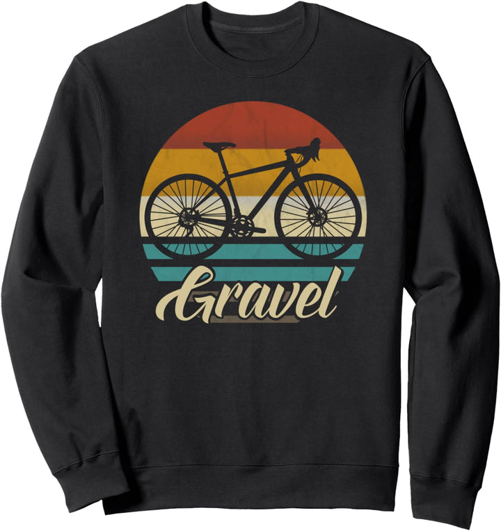Gravelbike Gravel Rennrad Fahrrad Geschenk retro vintage Sweatshirt