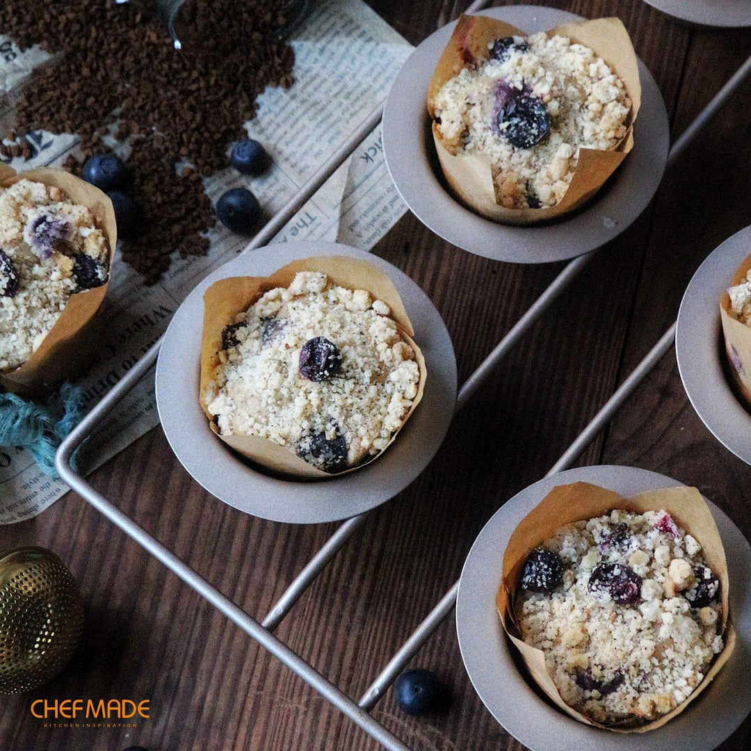 CHEFMADE Popover Kuchen Pan, 6-hohlraum Nicht-Stick Yorkshire Muffin Cupcake Pan Backformen für Ofen