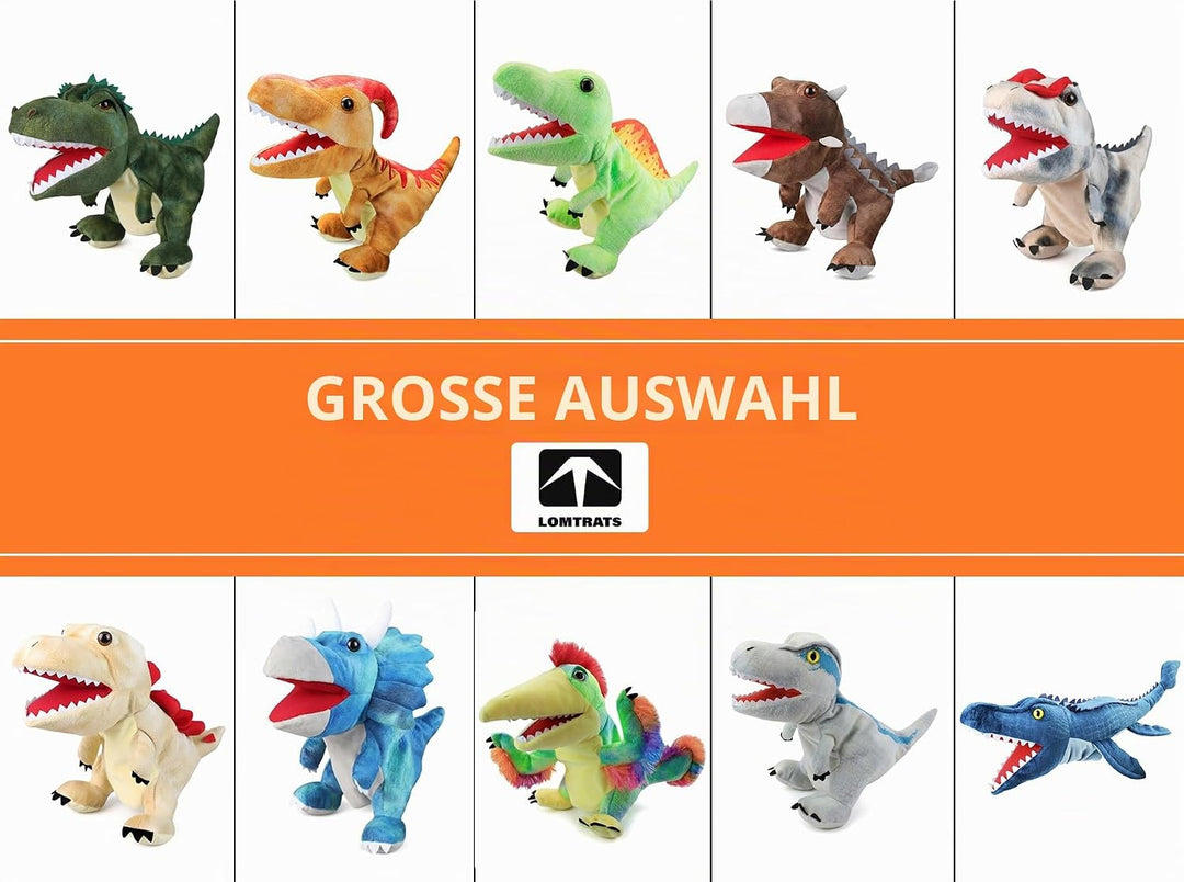 LOMTRATS Dinosaurier-Handpuppen für Kinder, Kleinkind enthält Triceratops und Tyrannosaurus Rex mit