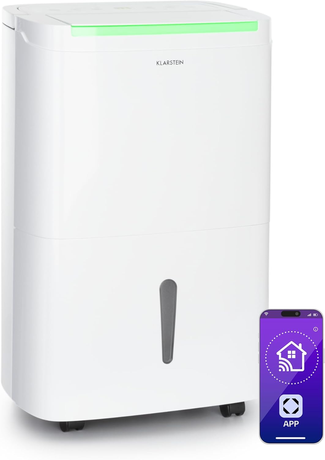 Klarstein DryFy Connect Luftentfeuchter Dehumidifier Kompressionsluftentfeuchter, WiFi-Schnittstelle