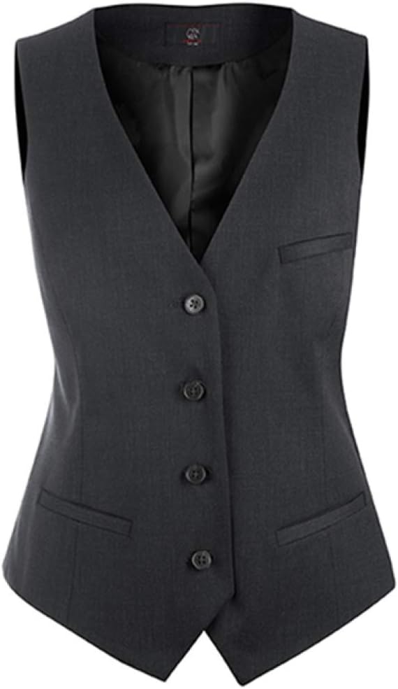 GREIFF Damen-Weste Anzug-Weste MODERN Slim fit - Style 1246 - anthrazit - Grösse: 72