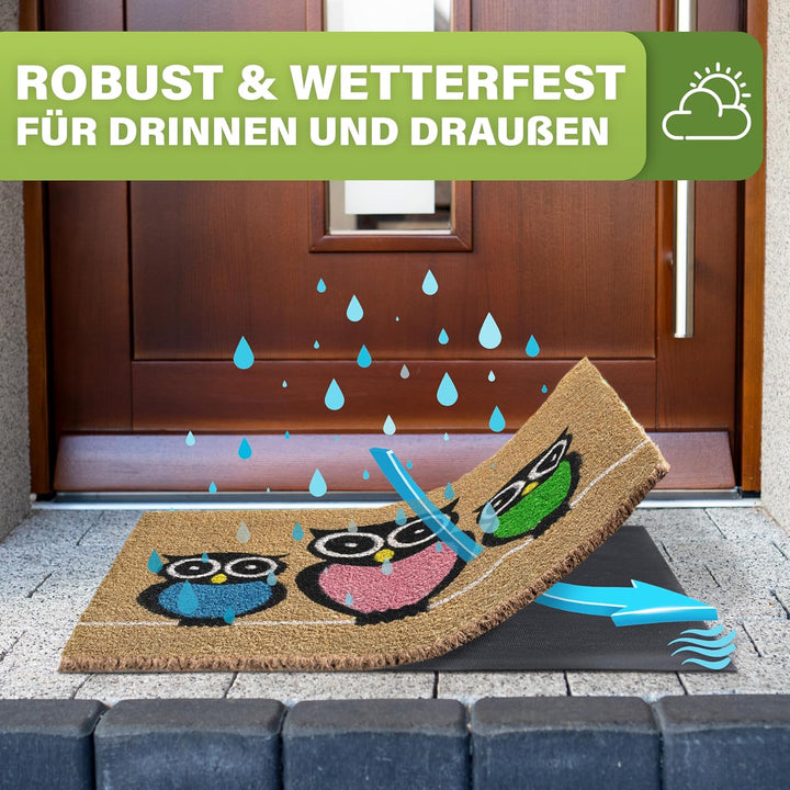 Fussmatte Kokos [Wetterfest] - extrem robust - Fussabtreter aussen - die Kokosmatte Fussmatte aussen