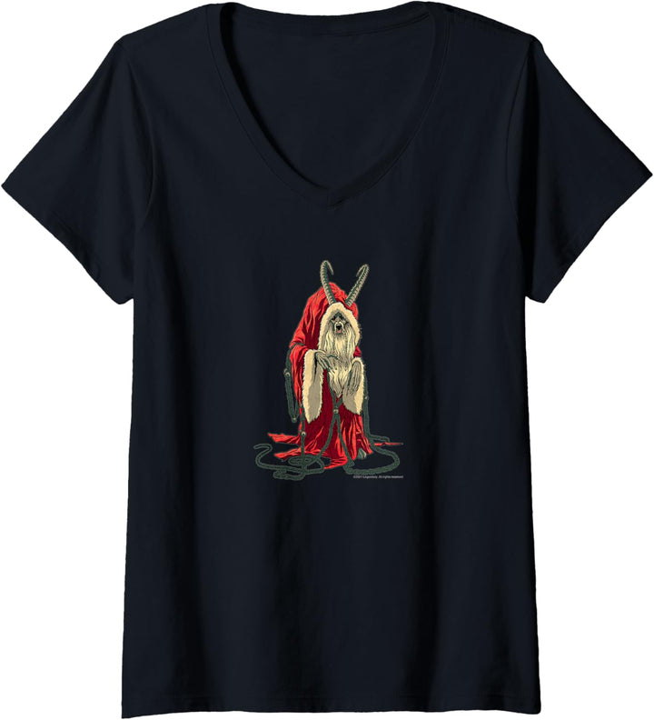 Krampus - Krampus T-Shirt mit V-Ausschnitt