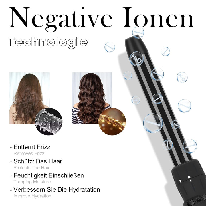 7 in 1 Lockenstab mit Verschiedenen Aufsätzen Set, PARWIN PRO BEAUTY für Grosse und Kleine Locken, C