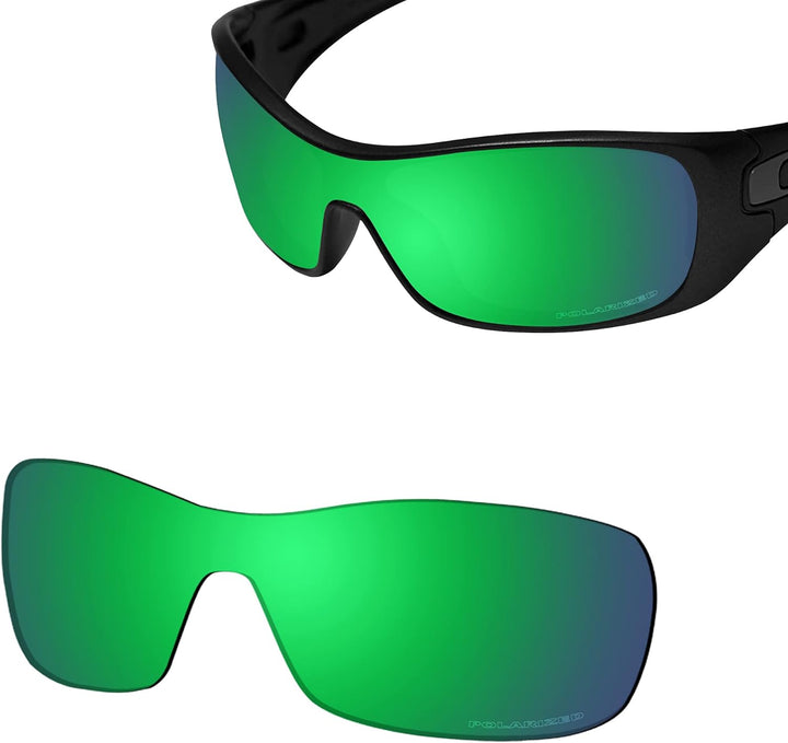 Saucer Premium Ersatzgläser für Oakley Antix Sonnenbrillen High Definition - Jade Green Polarisiert,