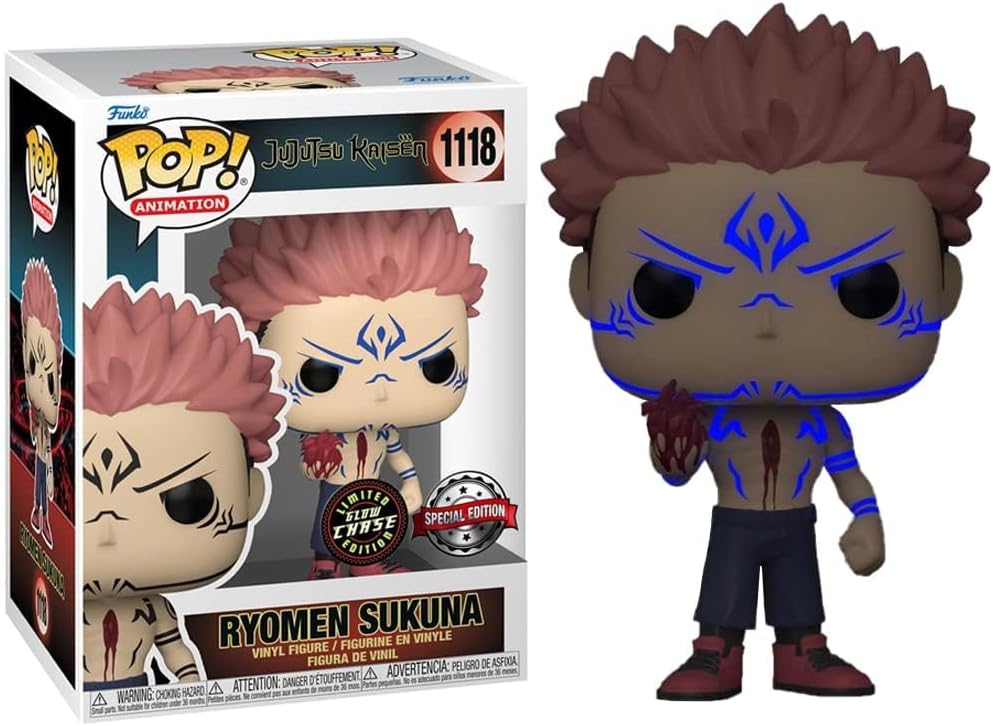 Funko Jujutsu Kaisen POP & Buddy! Animation Vinyl-Figur Sukuna mit Herz 9 cm