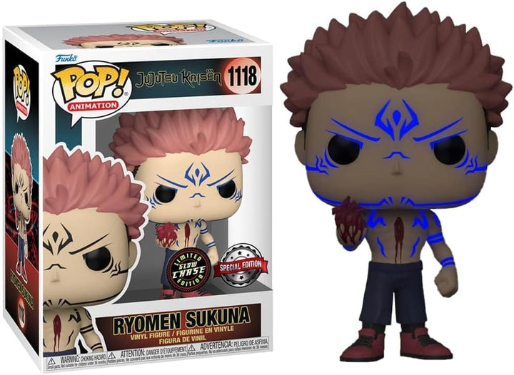 Funko Jujutsu Kaisen POP & Buddy! Animation Vinyl-Figur Sukuna mit Herz 9 cm