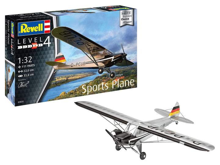Revell 03835 Sports Plane Builder's Choice Air Craft originalgetreuer Modellbausatz für Fortgeschrit