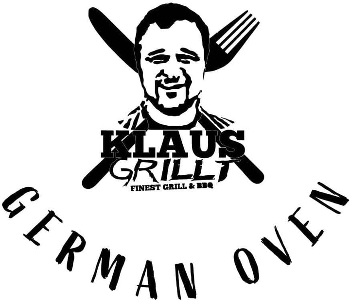AMT Gastroguss Klaus grillt German Oven Set, grosse Ausführung, 42x28 cm, German Oven Bräter/German