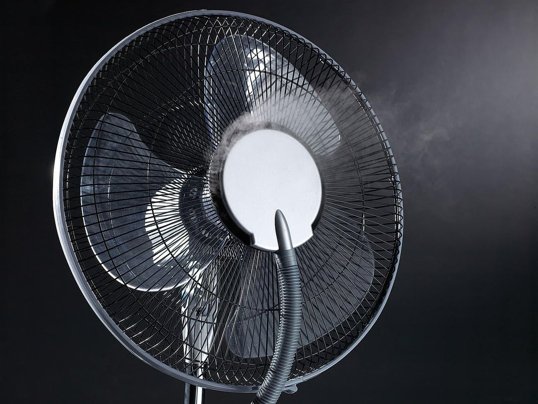 Sichler Haushaltsgeräte Kühlventilator: Kühl-Ventilator mit Sprühnebel & Ionisator, 100 Watt (Standv