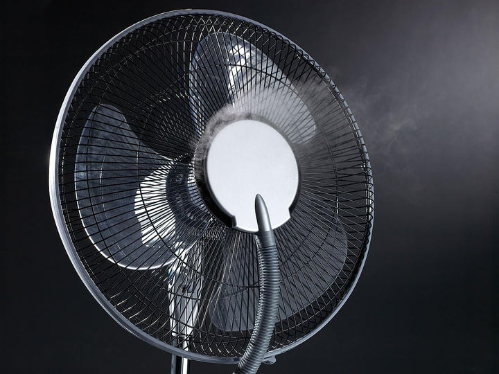 Sichler Haushaltsgeräte Kühlventilator: Kühl-Ventilator mit Sprühnebel & Ionisator, 100 Watt (Standv