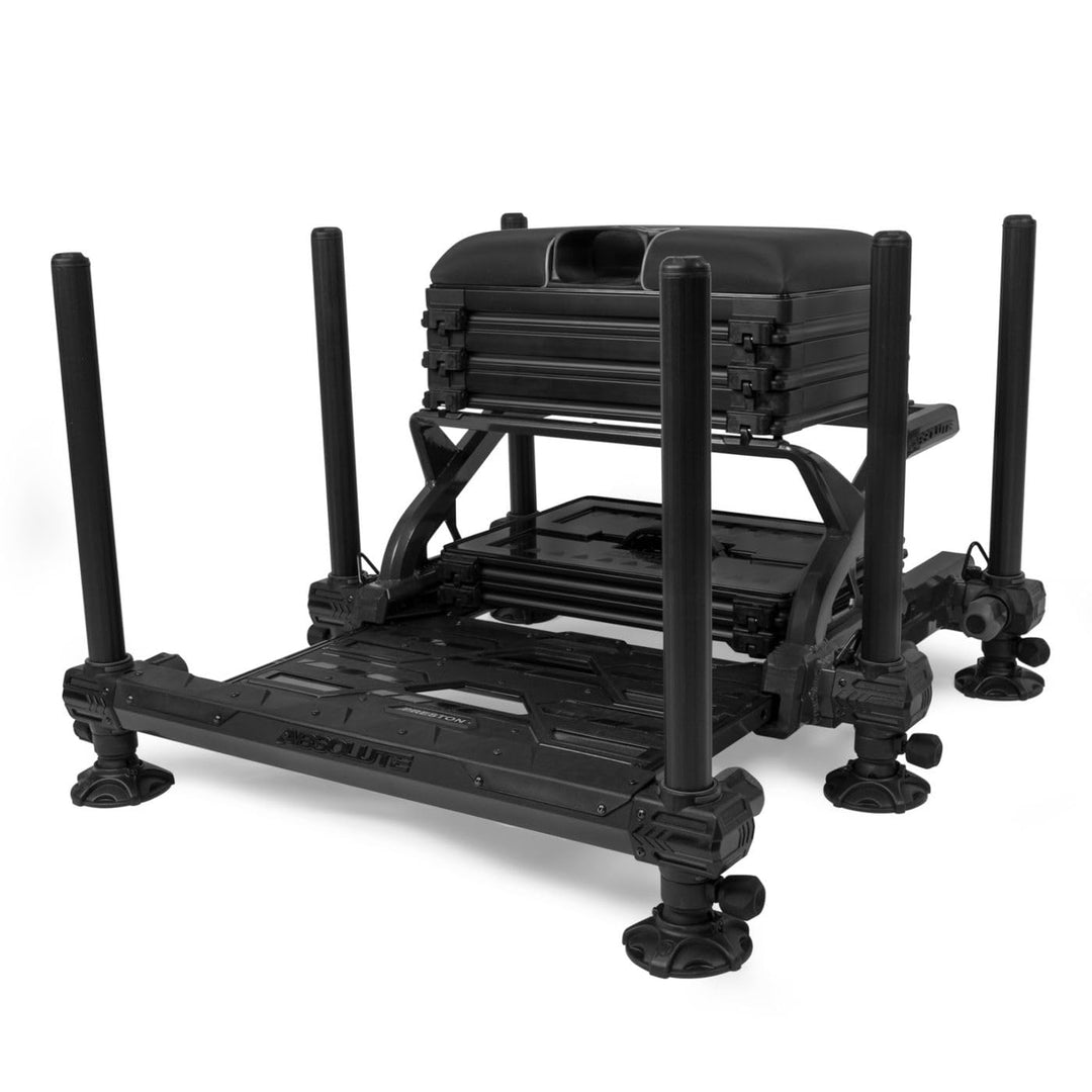 Preston Absolute Station Graphite - Sitzkiepe, Kiepe, Sitzbox zum Angeln