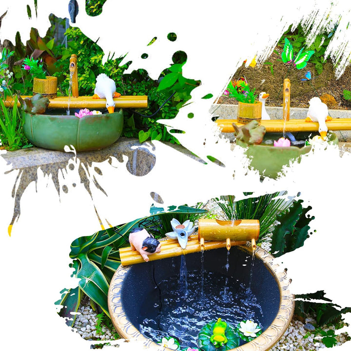 AISITIN Solarbrunnen für Draussen, Solar Springbrunnen für Aussen mit Clips,2,5W Solar Gartenbrunnen
