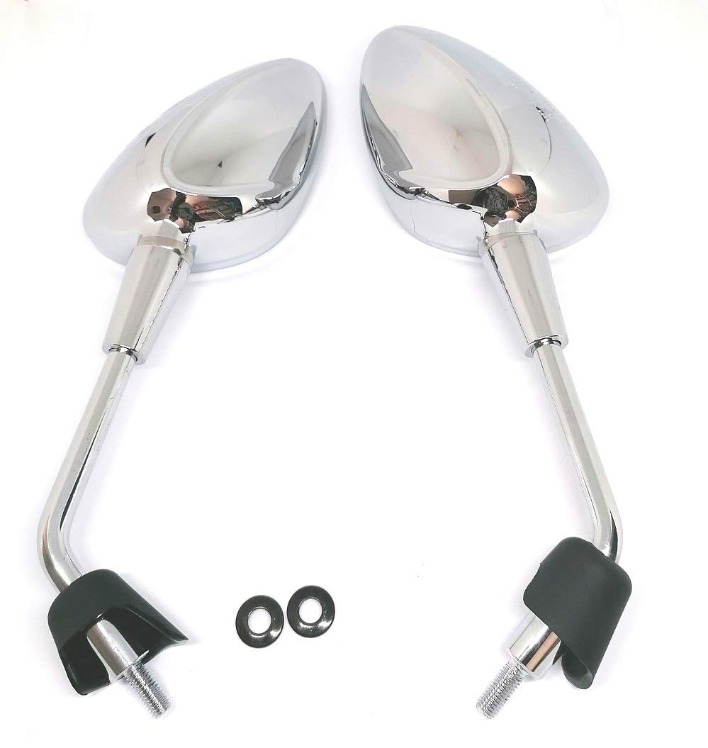 Spiegel Links und Rechts M8 für Vespa Primavera 50 125 GTS 125-300 HPE Chrom Rechts M8, linken Spieg