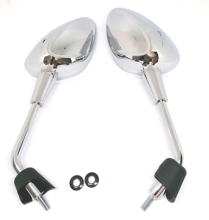 Spiegel Links und Rechts M8 für Vespa Primavera 50 125 GTS 125-300 HPE Chrom Rechts M8, linken Spieg