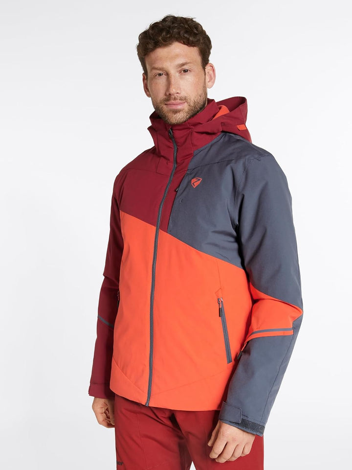 Ziener Herren Timpa Ski-Jacke/Snowboard-Jacke | atmungsaktiv, wasserdicht (1er Pack), burnt orange