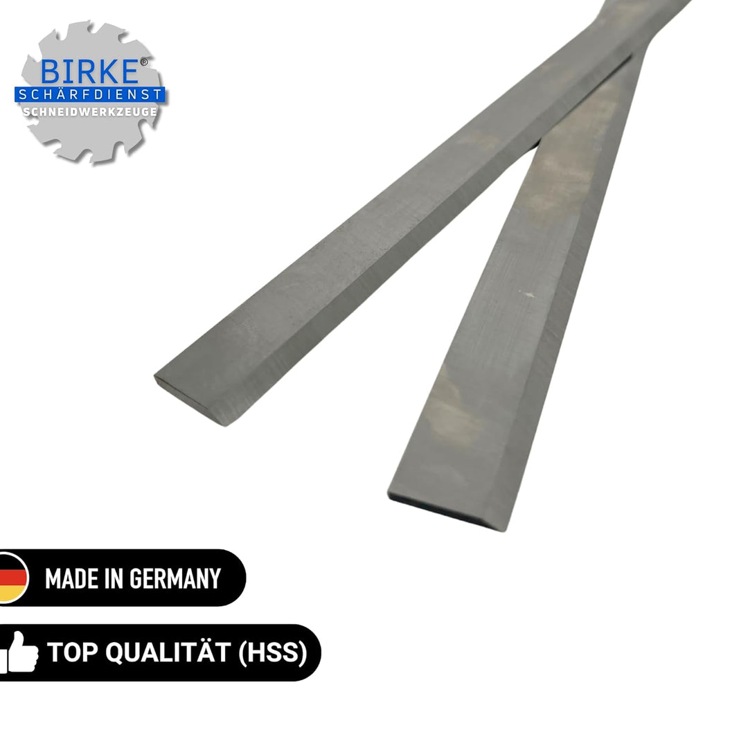 2 Stück Hobelmesser 18% HSS 310mm x 30mm x 3mm