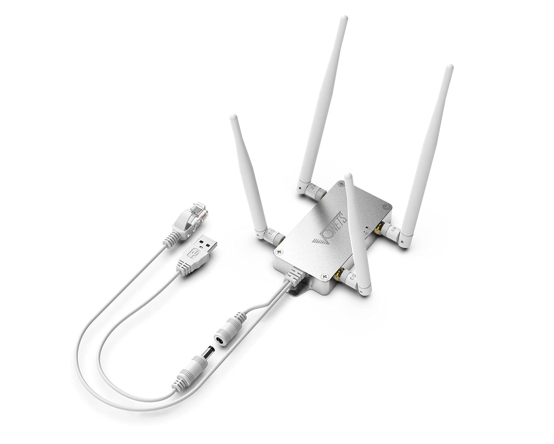 VONETS VBG1200 Dual Band WiFi Bridge Wireless Repeater/Router Ethernet WiFi Adapter RJ45 mit 4 exter