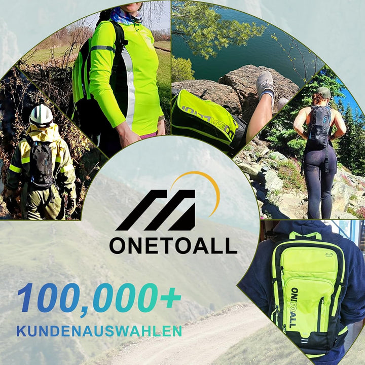LOCAL LION Fahrradrucksack Skirucksack klein für Damen Herren 12L ultraleicht wasserdicht zum Skifah