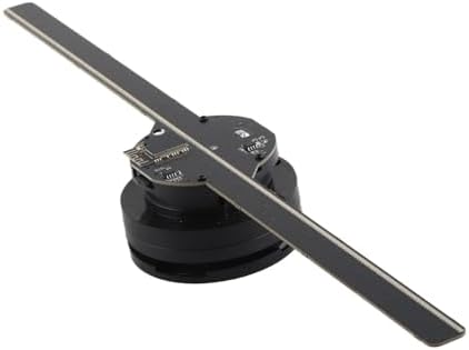 3D Hologramm Projektor, 42CM 2 Blatt LED Projektionslüfter, 800 * 480P, 224 LED Lichtperlen, 16GB TF
