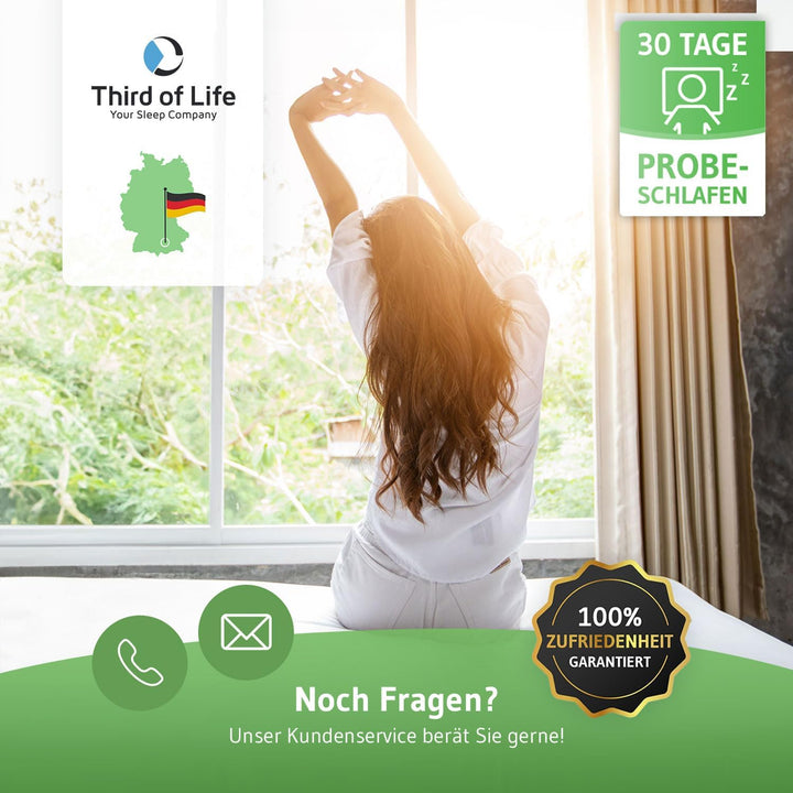 Ergonomisches Seitenschläferkissen NuMOON, Memory Foam Kopfkissen mit PureAir Effekt gegen Milben &