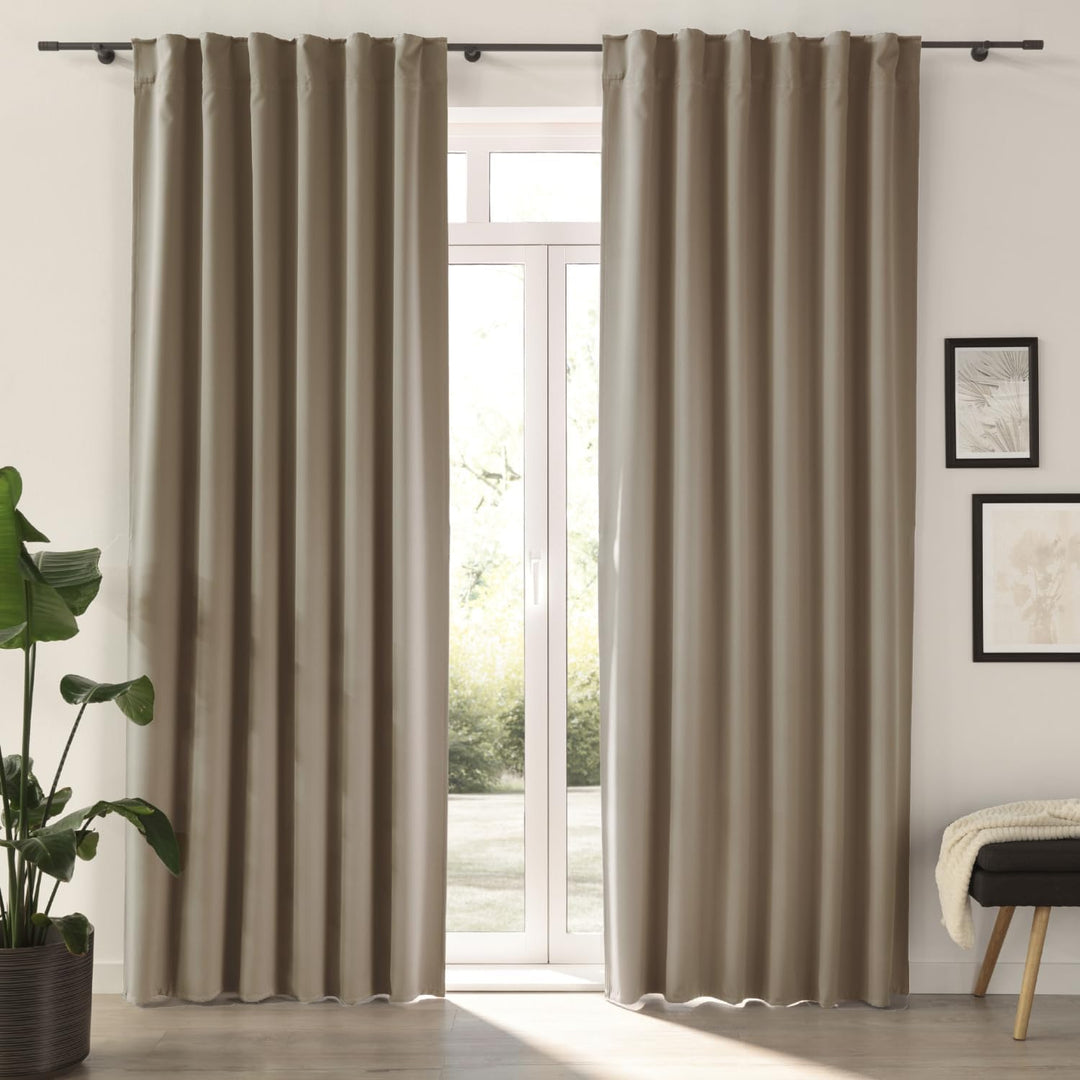 Delindo Lifestyle® Verdunklungsgardine ISO mit Abnehmbarer Thermo Ausstattung, abdunkelne Vorhänge,