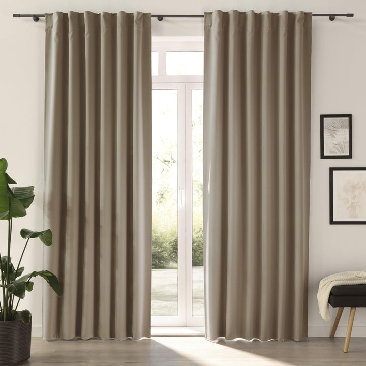 Delindo Lifestyle® Verdunklungsgardine ISO mit Abnehmbarer Thermo Ausstattung, abdunkelne Vorhänge,