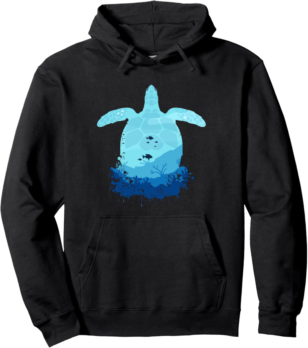Schöne Meeresschildkröte - Ocean Lovers - Tiere sehen Pullover Hoodie