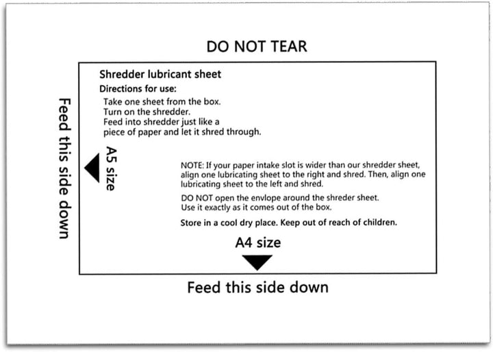 Ansoon Papiervernichter Schmierstoff Blätter 12PCS white-12PCS, 12PCS