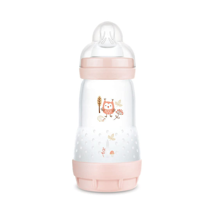 MAM Easy Start Anti Colica Babyflasche mit Sauger aus Silikon SkinSoftTM, 2+ Monate, 260 ml, Rosa al
