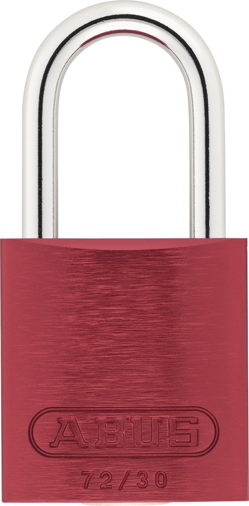 ABUS Vorhängeschloss Aluminium 30 _ ROJO 504464 – 72IB/Arc D Edelstahl 30 mm, rot