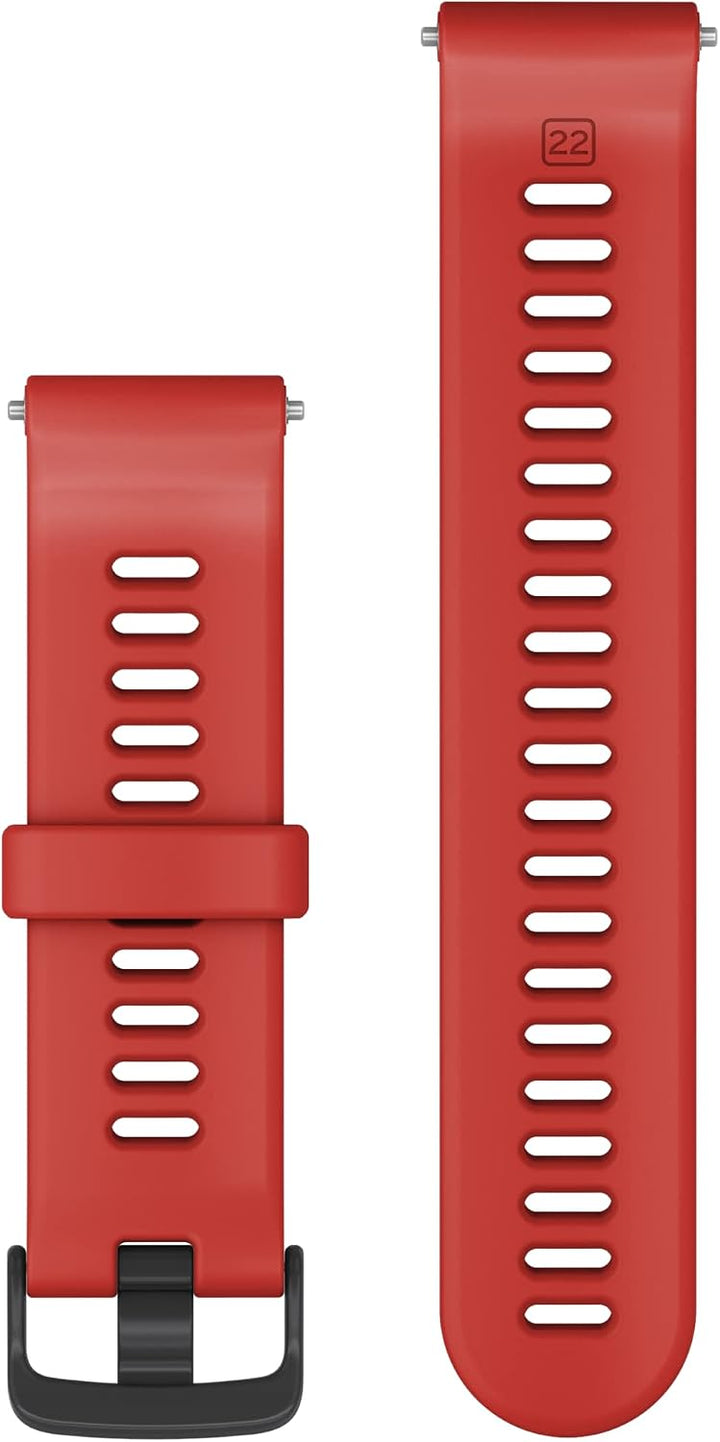 Garmin Wechselarmband 22mm, passend für Forerunner 744 Magmarot Klassisch, Magmarot Klassisch