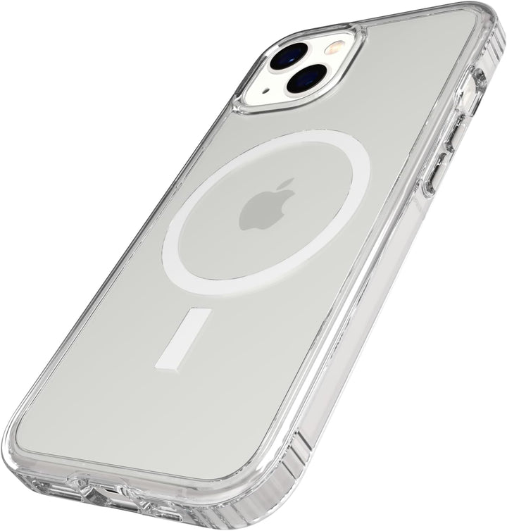 tech21 Evo Clear (MagSafe) für iPhone 13 – Transparente MagSafe Handyhülle mit 3,6 m Multi-Drop-Schu