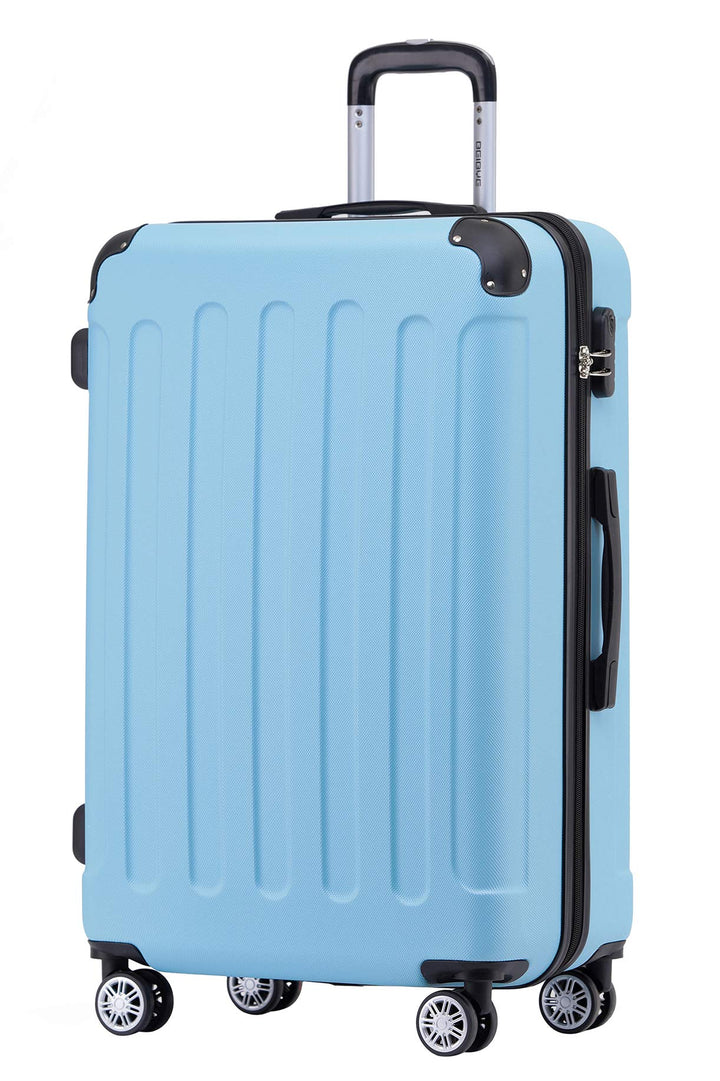 BEIBYE Zwillingsrollen Hardcase Reisekoffer Koffer Trolleys Hartschale in XL-L-M in 14 Farben (Hilmm