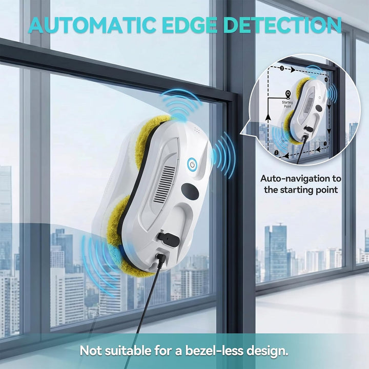 Fensterputzroboter mit Sprühfunktion, 5600Pa Fensterreiniger Roboter