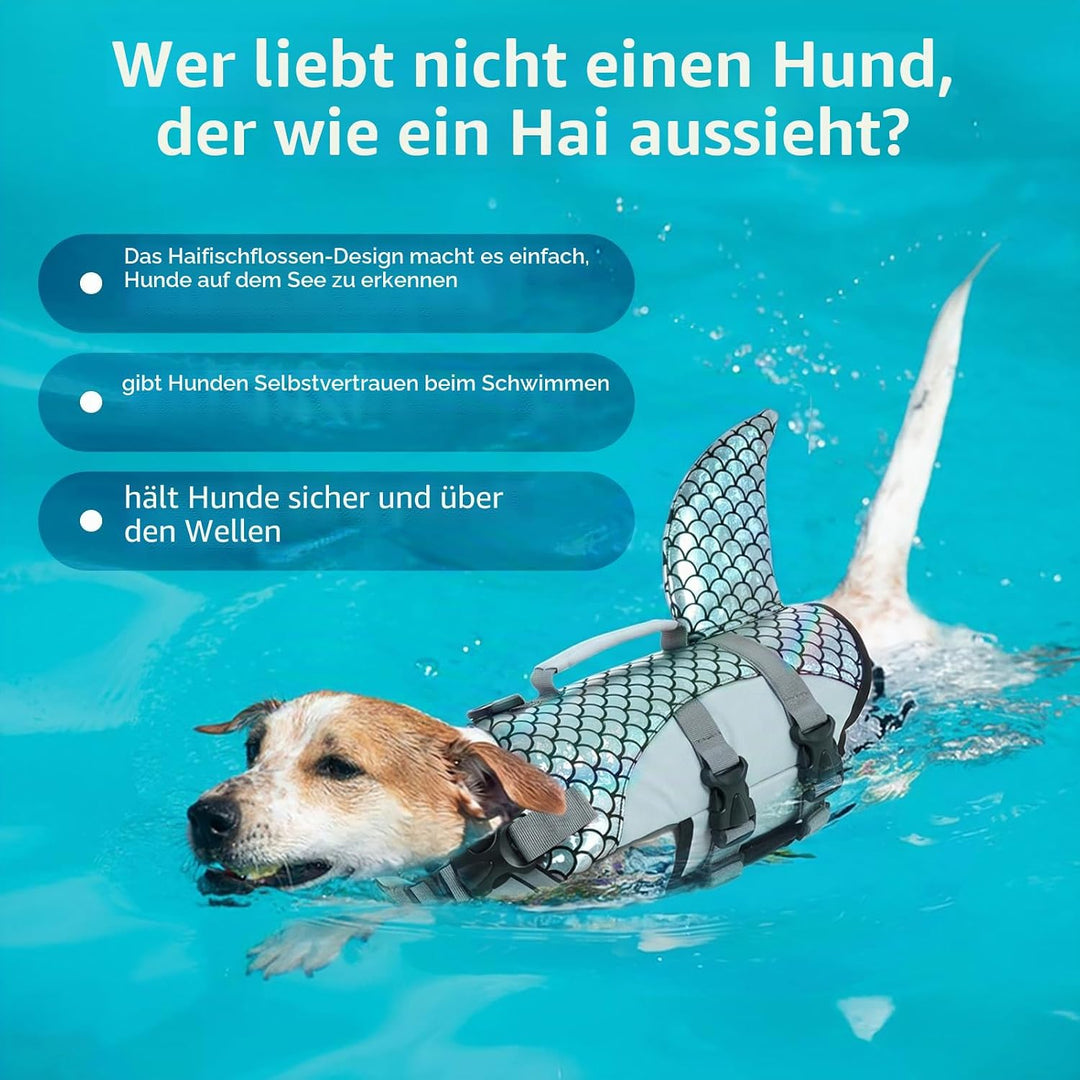 Schwimmwesten für Hunde, Rettungsweste Hunde Schwimmweste Schwimmtraining Hundelebensweste Ripstop F