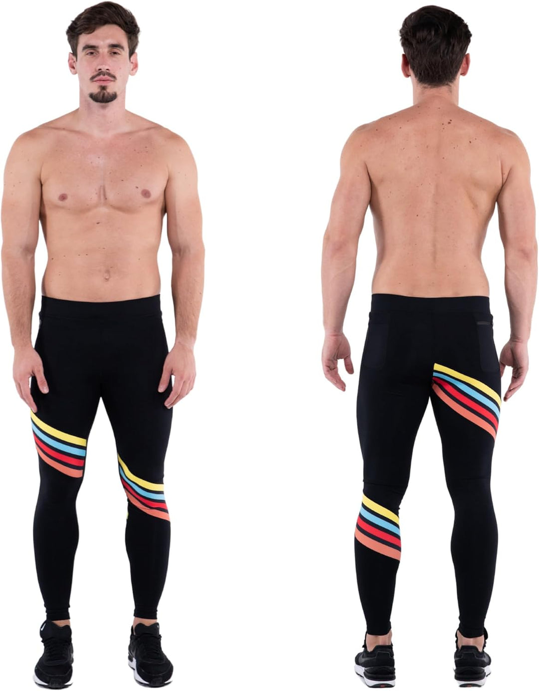 Kapow Meggings Performance PRO: Lange Sportleggings für Herren mit Kompression – Perfekt für Laufen,