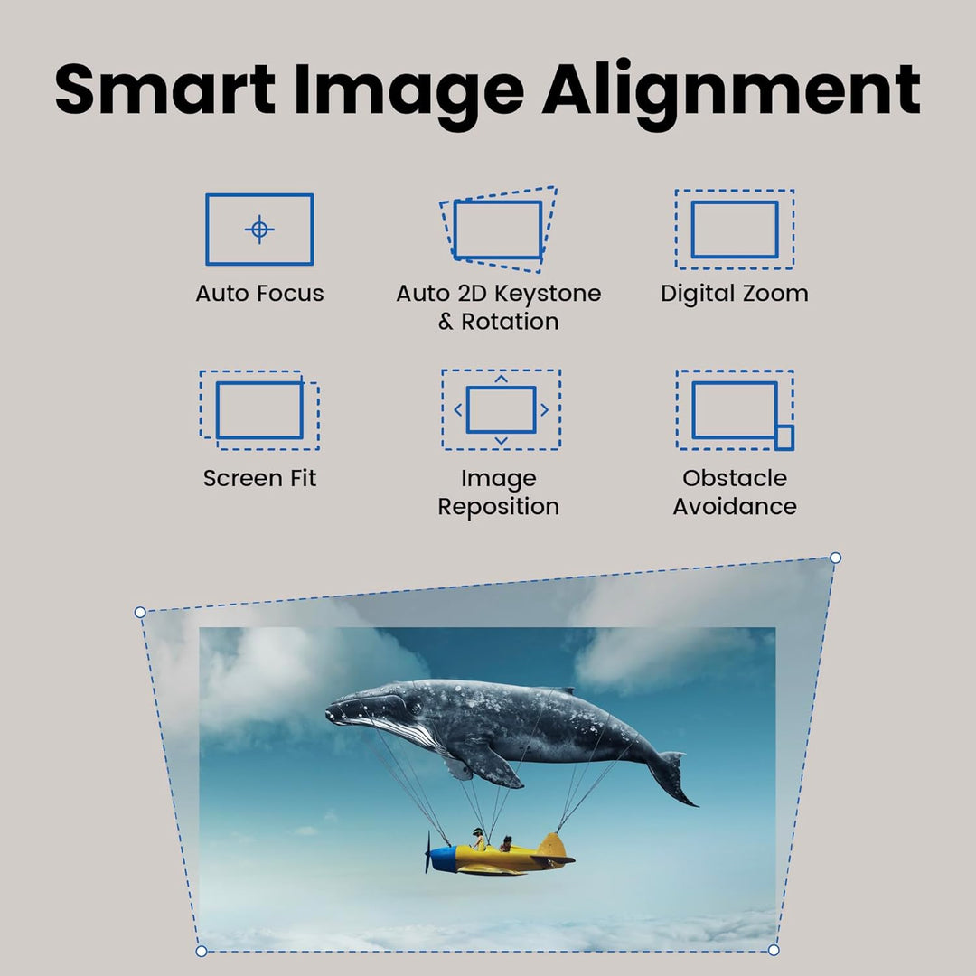 BenQ GP520 4K HDR 2600 lm LED-Wohnzimmerprojektor für Home Entertainment mit Google TV, Auto Cinema