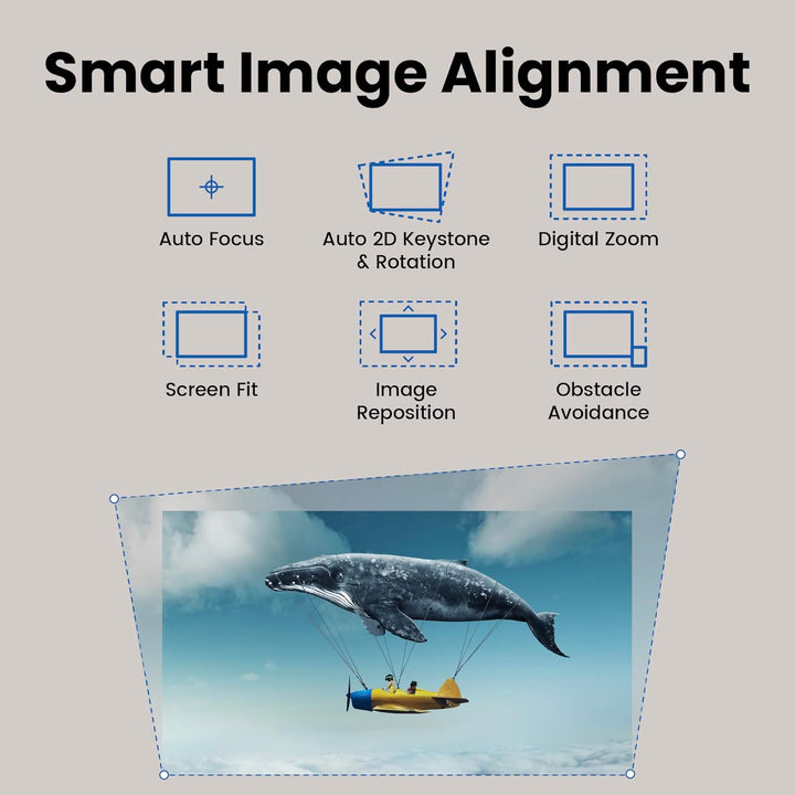 BenQ GP520 4K HDR 2600 lm LED-Wohnzimmerprojektor für Home Entertainment mit Google TV, Auto Cinema