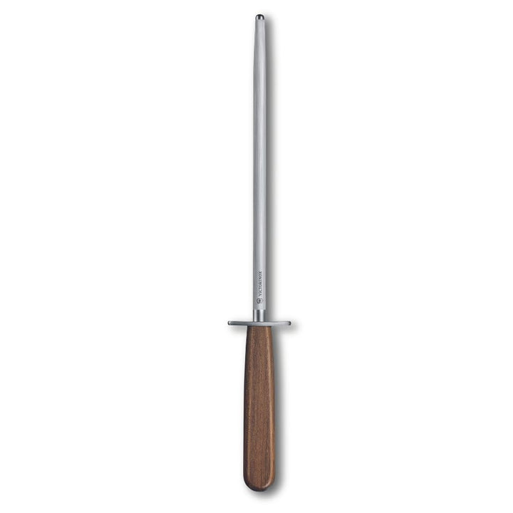 Victorinox Wood Abziehstahl, 23 cm, Mittelfeinzug, Rund, bis zu 65 HRC, Ahornholzgriff Modifiziertes