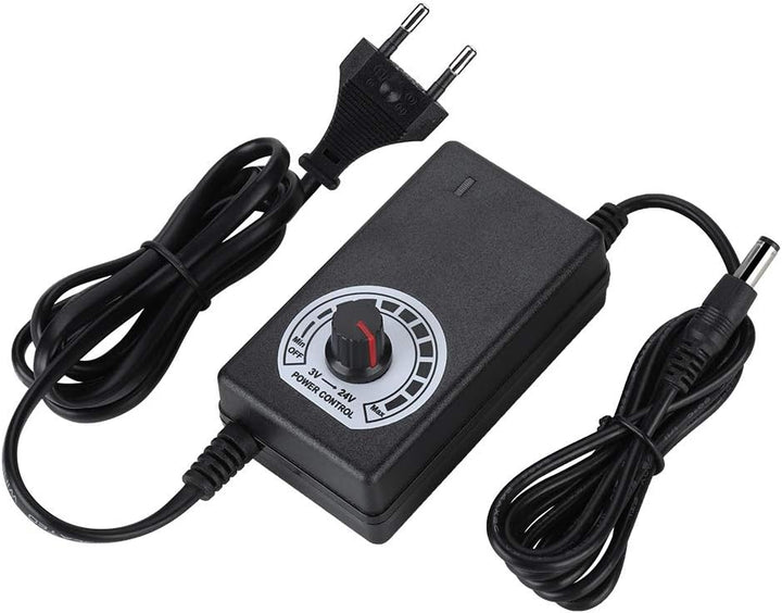 Eboxer 24W 3-24V Netzteil-Ladeadapter mit LED-Anzeigespannungsregelung für elektrischen Lüfter, Bohr