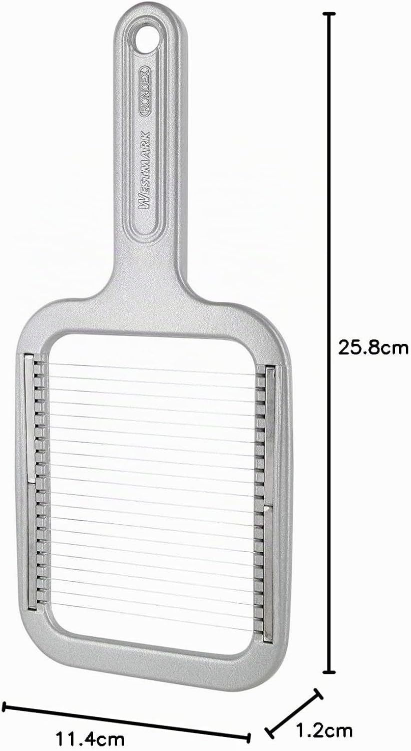 Westmark Pellkartoffel-/Mozzarellaschneider, Aluminium/Rostfreier Edelstahl, Rondex, Silber, 6080226
