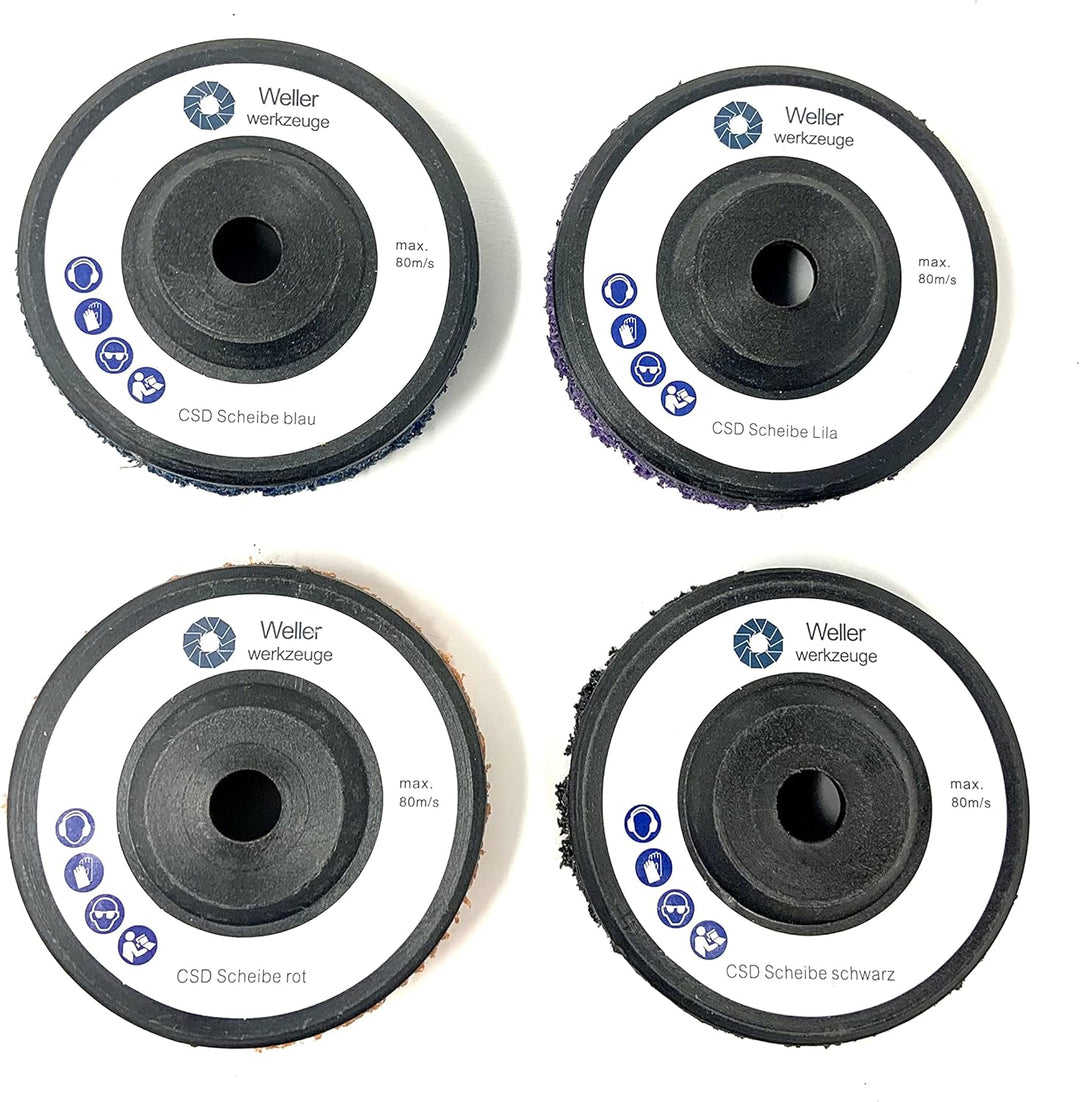 4er Set CSD Scheiben Grobreinigungsscheibe Schleifscheibe passend für mini akku Winkelschleifer wie